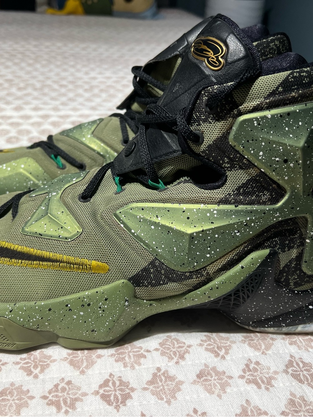 Nike LeBron All Star 13 Basketball Shoes - Olive Green Speckled